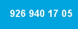 926 940 17 05 926 940 17 05